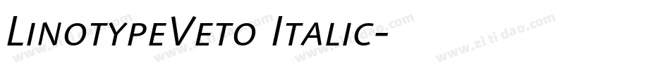 LinotypeVeto Italic字体转换